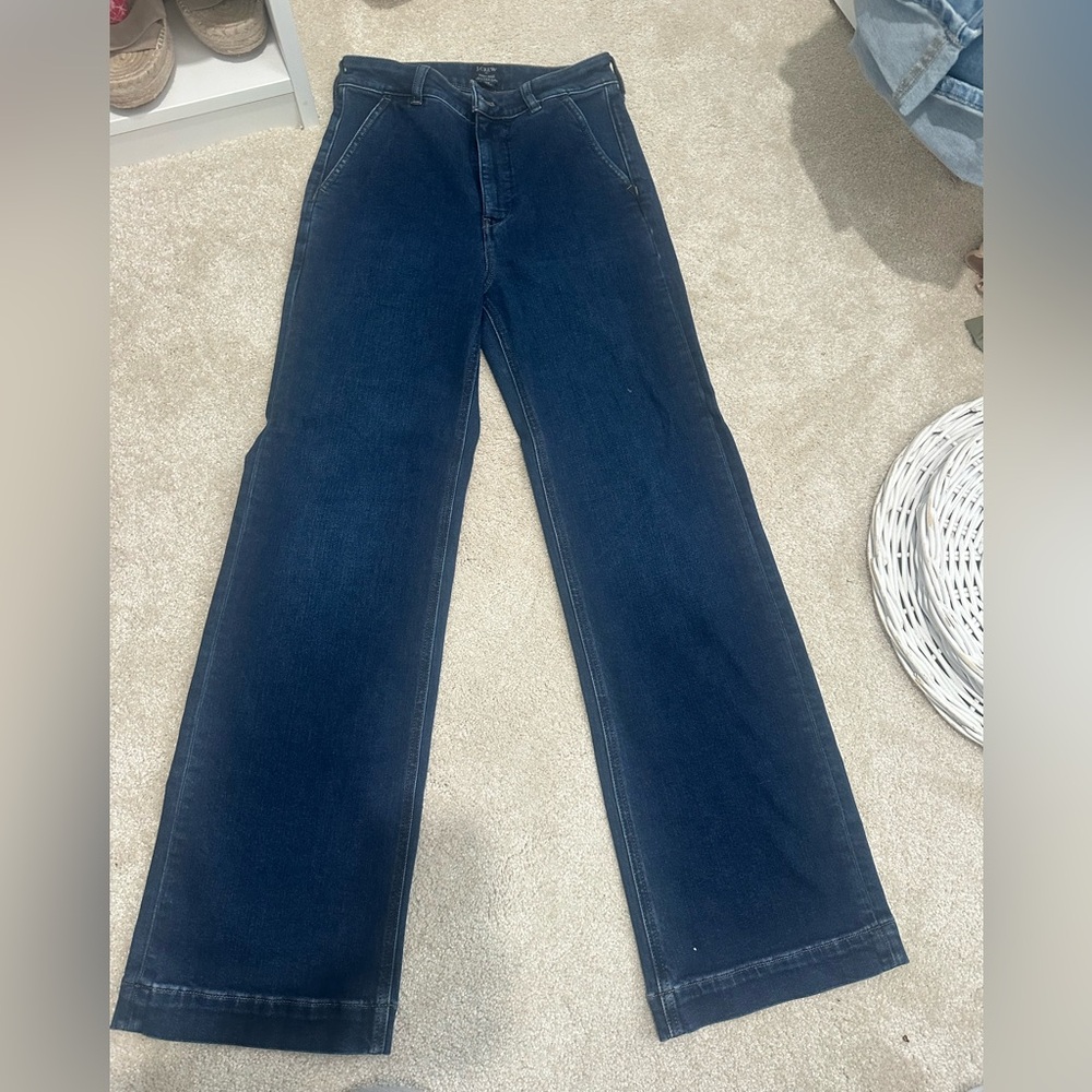 J. Crew Women's Dark Blue Relaxed Jeans